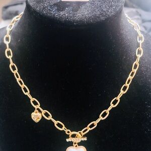 NEW Gold Heart Pendant Necklace